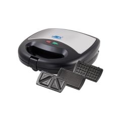 ANEX AG-1039 C - Deluxe Grill, Sandwich toaster & Waffle Maker - 750W - 2 Years Warranty - Black (3 Months 0% Percent Profit Product Available on 48 Months Installment) N.T